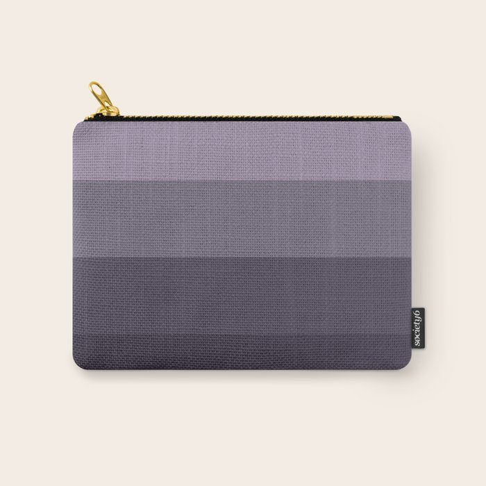 Minimal Retro Sunset Sunrise - Purple Mauve Dusk Carry All Pouch Gallery Image 1