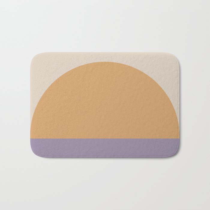 Minimal Retro Sunset Sunrise - Purple Mauve Dusk Bath Mat Gallery Image 1