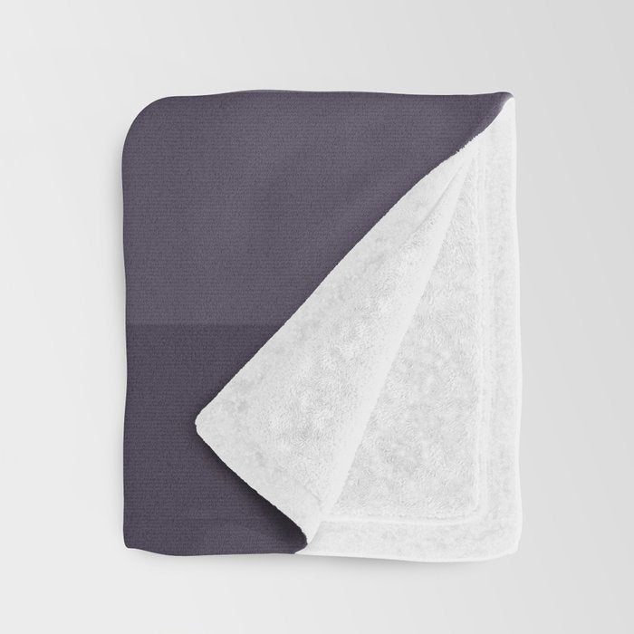 Minimal Retro Sunset Sunrise - Purple Mauve Dusk Throw Blanket Gallery Image 3