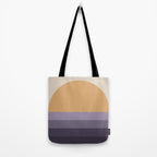 Minimal Retro Sunset Sunrise - Purple Mauve Dusk Tote Bag Gallery Image 2
