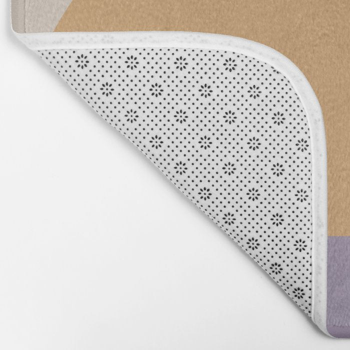 Minimal Retro Sunset Sunrise - Purple Mauve Dusk Bath Mat Gallery Image 2