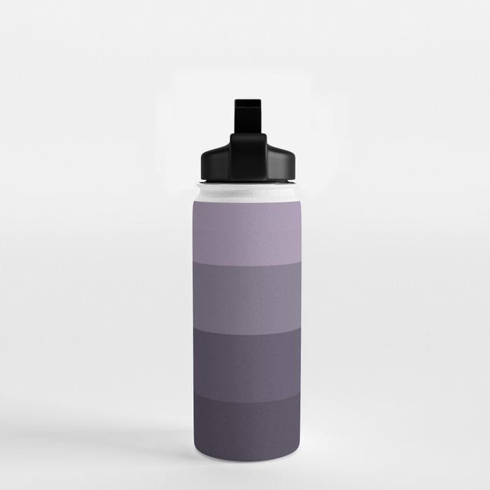 Minimal Retro Sunset Sunrise - Purple Mauve Dusk Water Bottle Gallery Image 2
