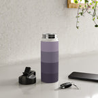 Minimal Retro Sunset Sunrise - Purple Mauve Dusk Water Bottle Gallery Image 4