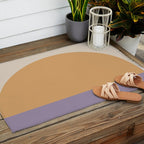 Minimal Retro Sunset Sunrise - Purple Mauve Dusk Outdoor Rug Gallery Image 2