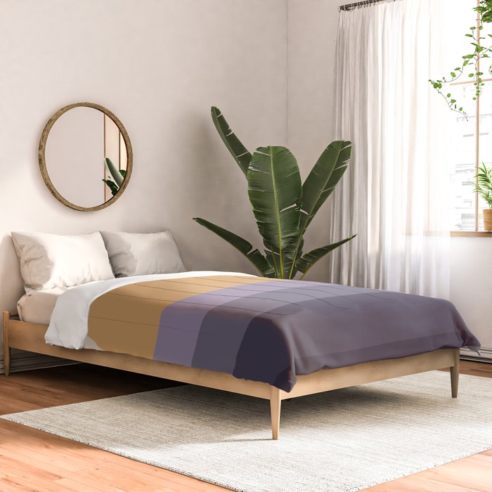 Minimal Retro Sunset Sunrise - Purple Mauve Dusk Comforter Gallery Image 2