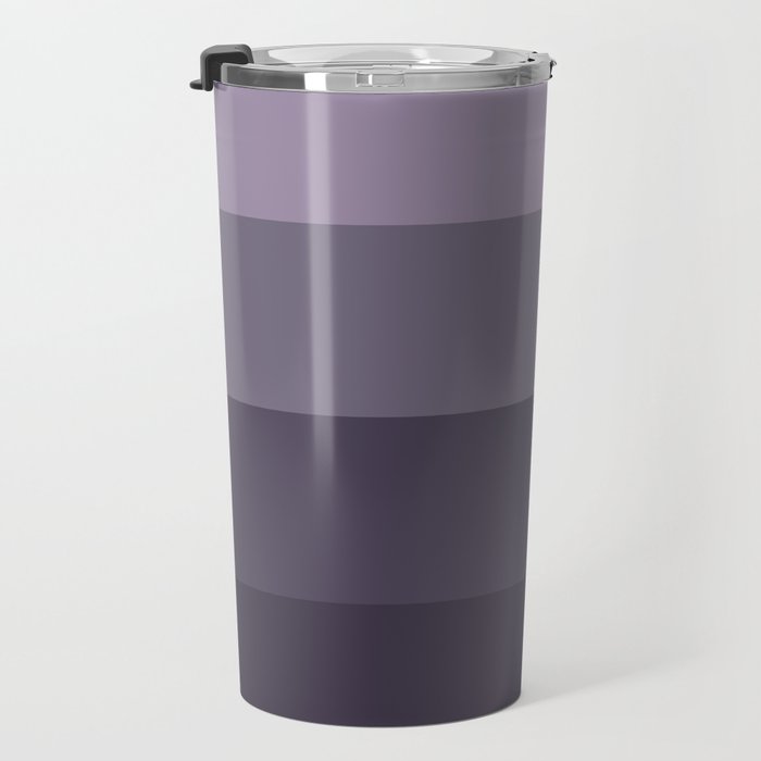 Minimal Retro Sunset Sunrise - Purple Mauve Dusk Travel Mug Gallery Image 3