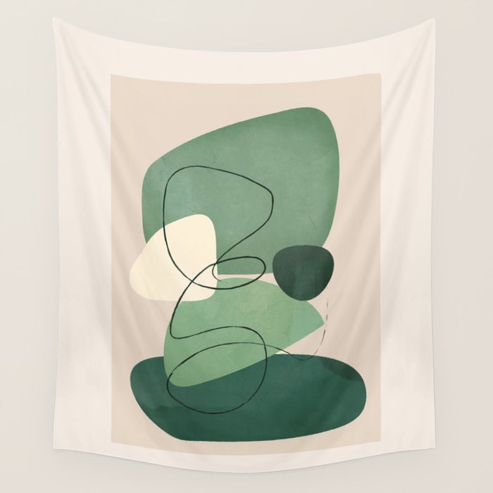 Floating Abstraction 10 Wall Tapestry Gallery Image 4