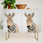 Baby Zebra - Colorful Credenza Gallery Image 1