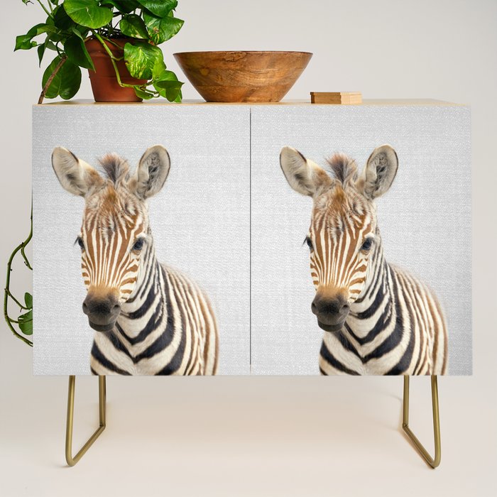 Baby Zebra - Colorful Credenza Gallery Image 1