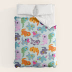 Tokay gecko - bright Comforter Gallery Image 6