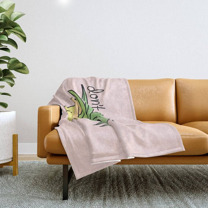 DON'T KILL MY VIBE Throw Blanket Gallery Image 1