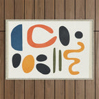 Abstract Colorful Setting 5 Outdoor Rug Gallery Image 1