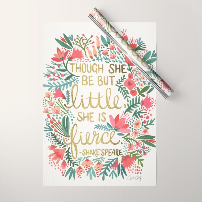 Little & Fierce Wrapping Paper Gallery Image 1