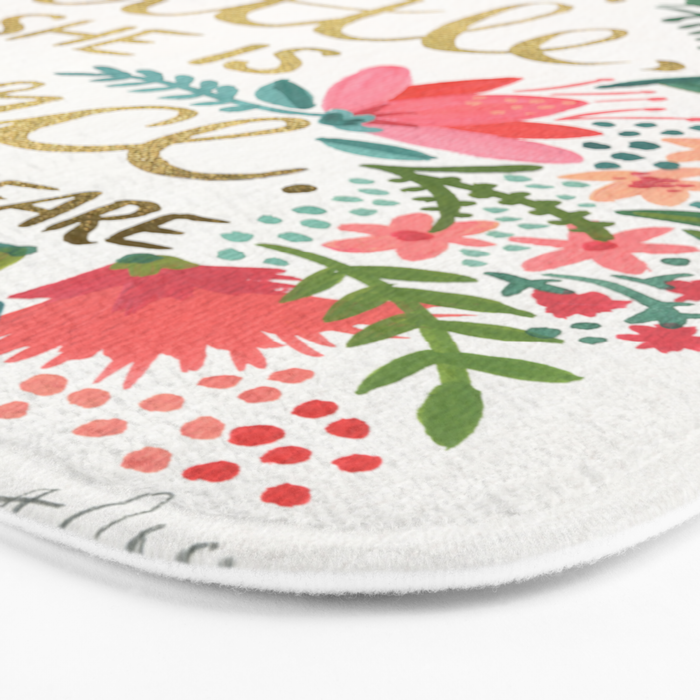 Little & Fierce Bath Mat Gallery Image 3