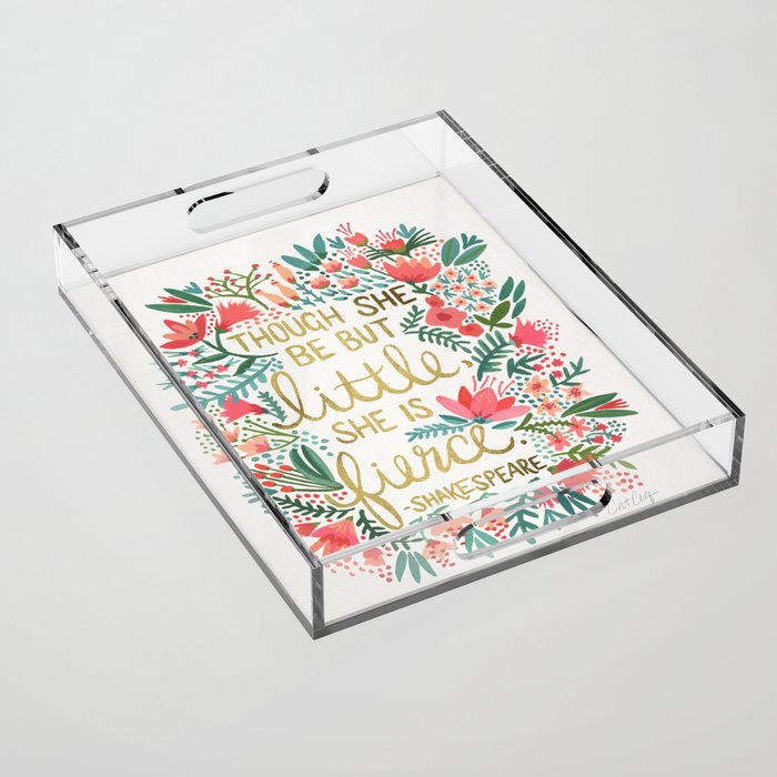 Little & Fierce Acrylic Tray Gallery Image 1
