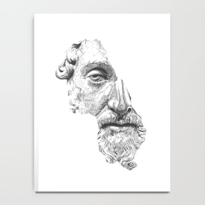 MARCUS AURELIUS ANTONINUS AUGUSTUS / black / white Notebook Gallery Image 4