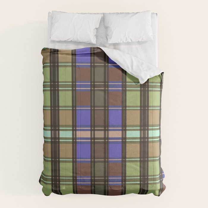 Fusion Colorful Toned Grids Comforter Gallery Image 6