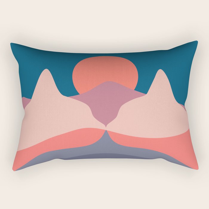 Cat Landscape 29 Rectangular Pillow Gallery Image 1
