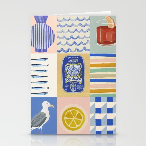 Seaside poster Stationery Card Gallery Image 2