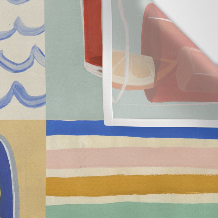 Seaside poster Wall Tapestry Gallery Image 3