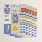 Seaside poster Wrapping Paper Gallery Image 3
