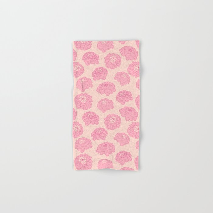 Zinnias in pink Bath Towel Gallery Image 1