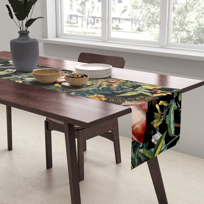 Floral and Birds XLIV Table Runner Gallery Image 2
