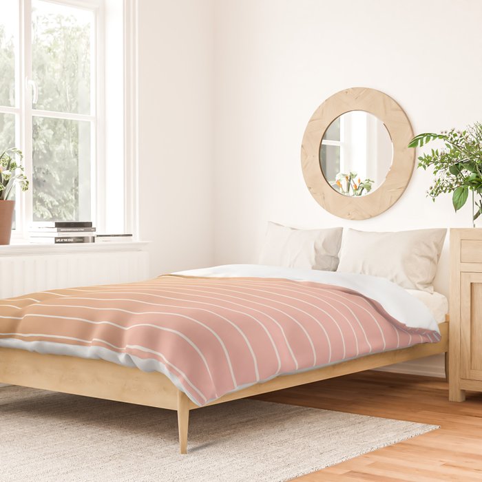 Ombre Arch XIII Pastel Sunset Gradient Modern Geometric Lines Duvet Cover Gallery Image 2