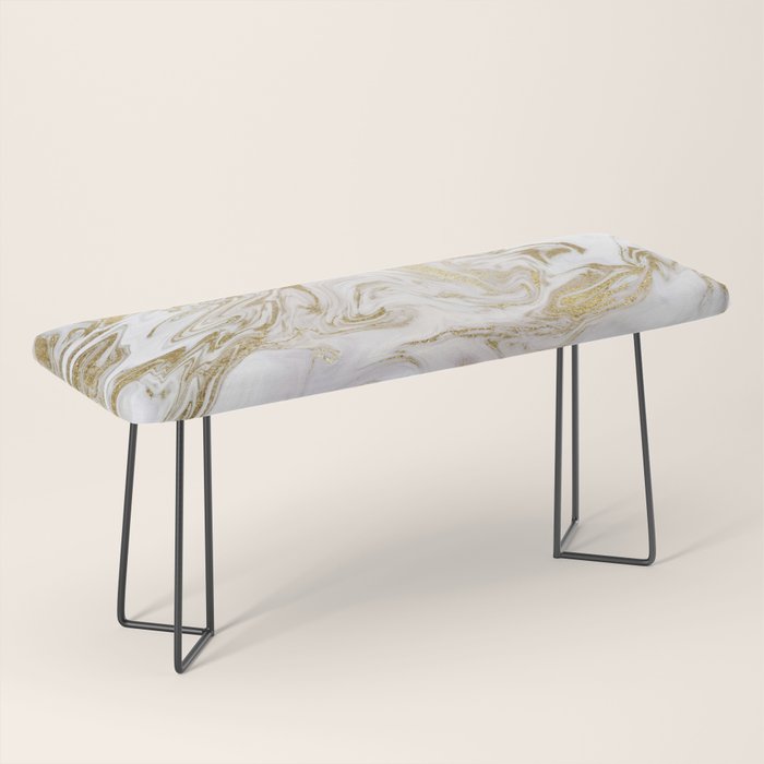 Liquid gold marble II Bench Gallery Image 1
