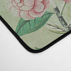Antique Chinoiserie Peony Flower Bird Garden 1800 Desk Mat Gallery Image 4