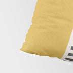 Mustard Beige Black Lines Abstract Art Pillow Sham Gallery Image 4