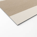 Mustard Beige Black Lines Abstract Art Welcome Mat Gallery Image 2