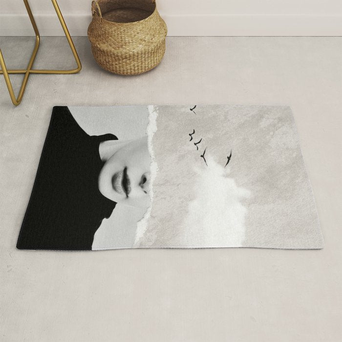 minimal collage /silence Rug Gallery Image 1