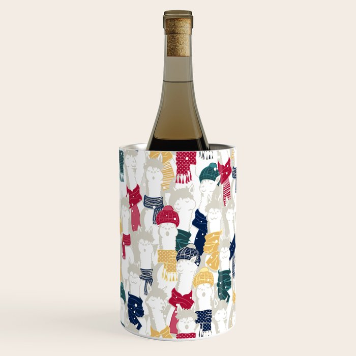 Happy llamas Christmas choir Wine Chiller Gallery Image 1