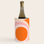 Calida - Retro Geometric Circle Pattern in Orange and Pink Wine Chiller Gallery Image 2