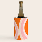 Calida - Retro Geometric Circle Pattern in Orange and Pink Wine Chiller Gallery Image 1