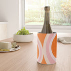 Calida - Retro Geometric Circle Pattern in Orange and Pink Wine Chiller Gallery Image 4