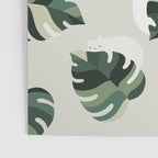 Cat and Plant Pattern 3 Poster Gallery Image 3