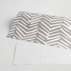 Abstract Herringbone Pattern, Rustic, Light Brown Wrapping Paper Gallery Image 2