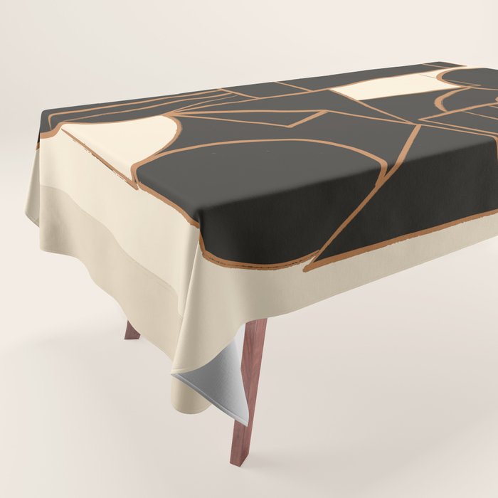 Abstract Line Shapes 10 Tablecloth Gallery Image 1