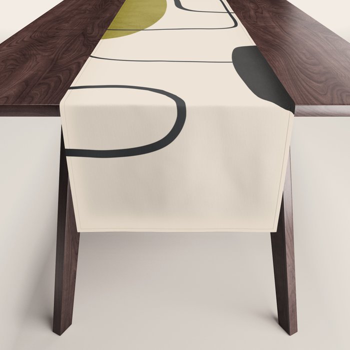 Abstract Minimal Shapes 126 Table Runner Gallery Image 1