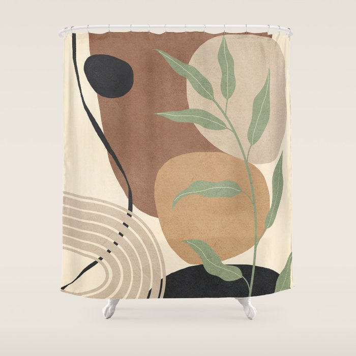 Branches in an abstract setting 02 Shower Curtain Gallery Image 1