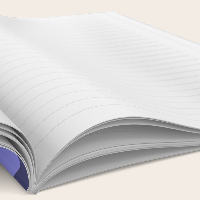 Daisy Time Retro Floral Pattern in Periwinkle Purple Notebook Gallery Image 2