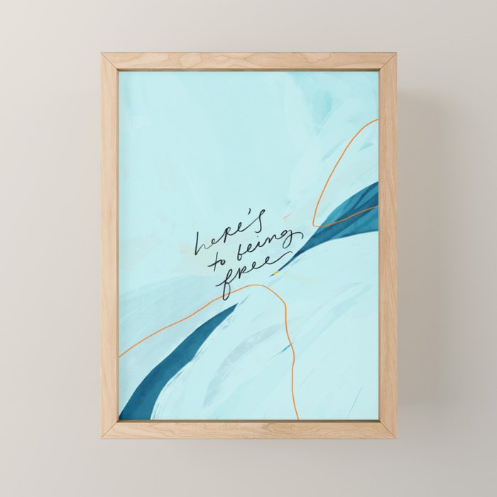 "Here's To Being Free." Mini Art Print Gallery Image 1