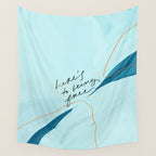 "Here's To Being Free." Wall Tapestry Gallery Image 4