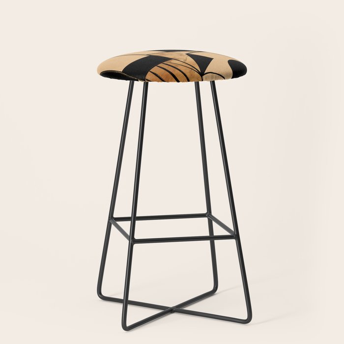 Abstract Line Shapes 9 Stool Gallery Image 1