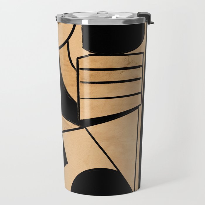 Abstract Line Shapes 9 Travel Mug Gallery Image 2