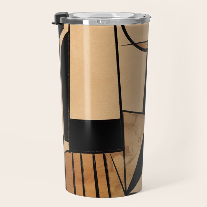 Abstract Line Shapes 9 Travel Mug Gallery Image 3