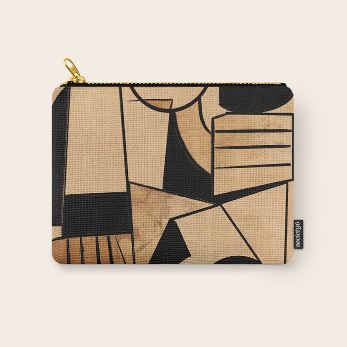 Abstract Line Shapes 9 Carry All Pouch Gallery Image 1