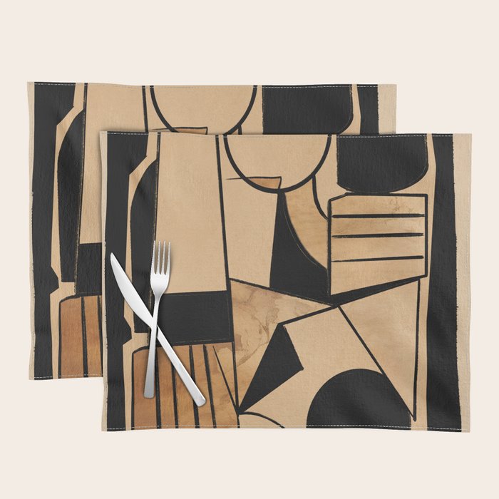 Abstract Line Shapes 9 Placemat Gallery Image 1